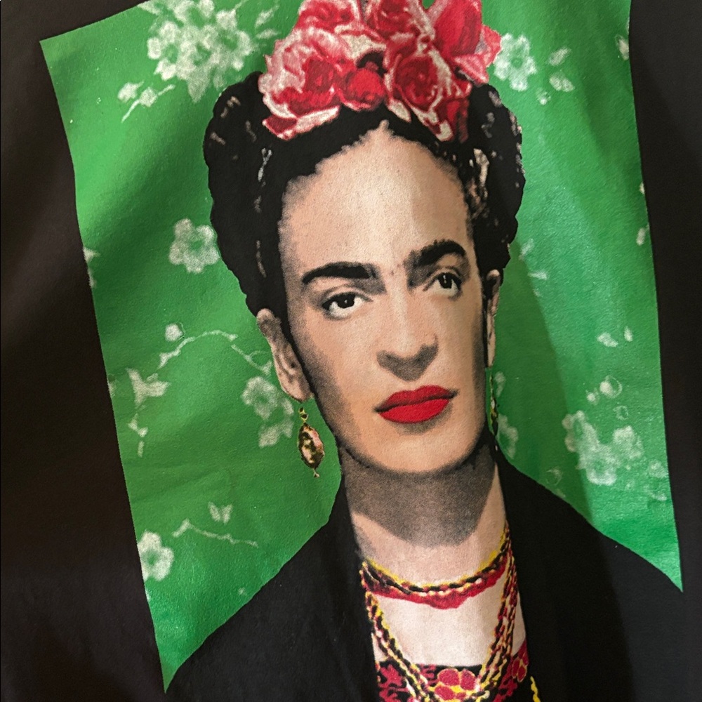 Alstyle BlackHeavyweight Frida Crewneck Tee Size XL - Picture 4 of 6
